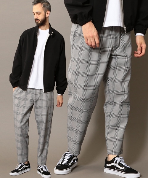 BY 格紋寬鬆輕便褲(EASY PANTS)