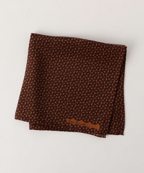 <ERRICO FORMICOLA> PRNT KMN CHF2 絲質碎花口袋巾