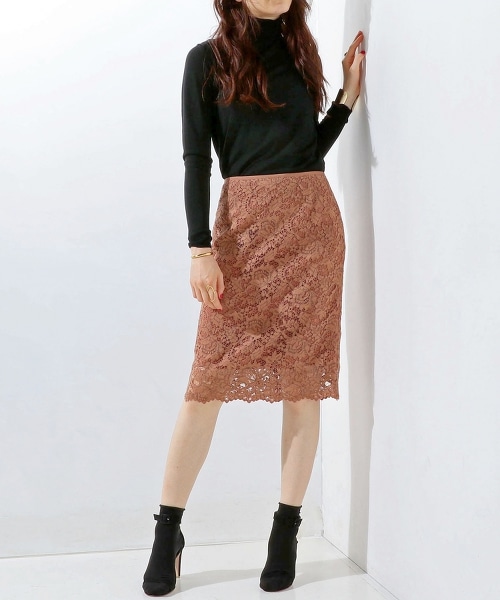○UBCE 全蕾絲窄裙 17FW