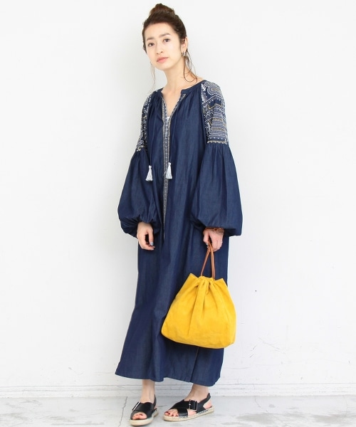 <ne Quittez pas>∴ 金色刺繡洋裝