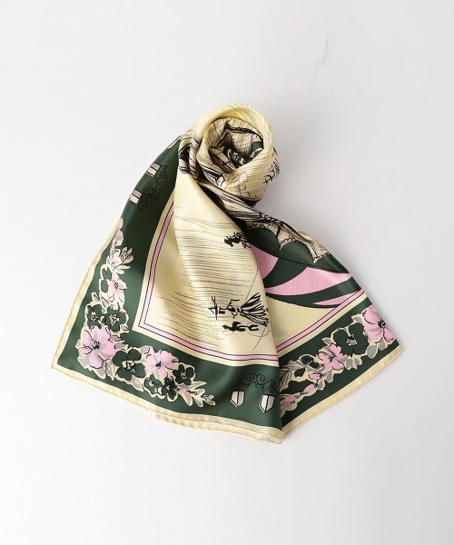 <manipuri>絲質印花方巾88×88