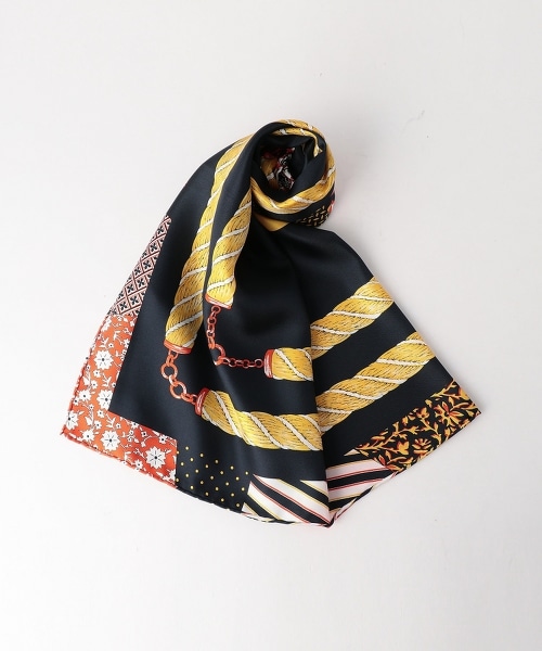 <manipuri>絲質印花方巾88×88