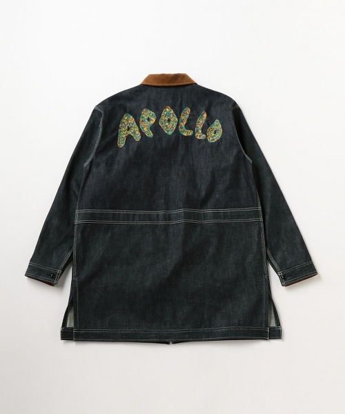 UNITED ARROWS & SONS TNT WORK JACKET後身刺繡長版工裝夾克