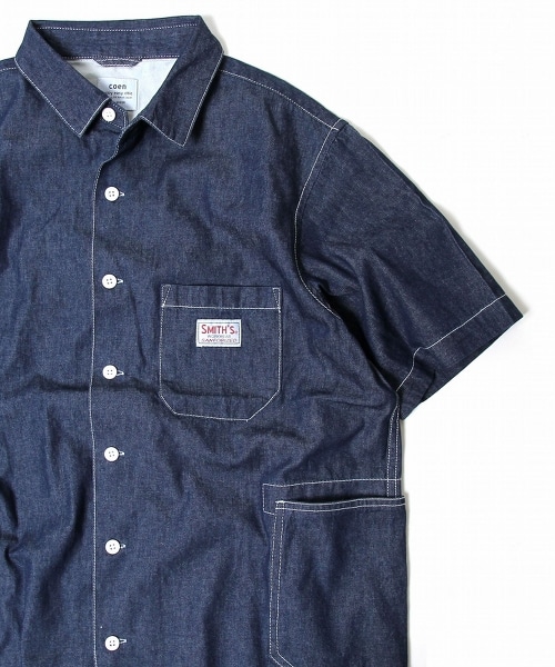 SMITH特別訂製短袖工裝襯衫18SS