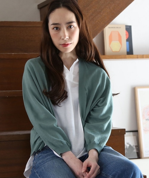 高捻棉短版土耳其袖子對襟外套