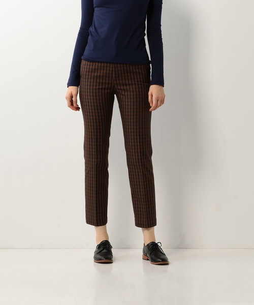 <Steven Alan>CHECK STRAIGHT TROUSERS/長褲
