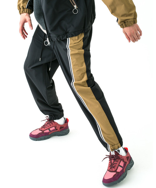 <monkey time> NYLON D/CLTH TRACK PANTS/運動褲