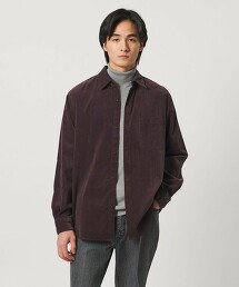 燈芯絨標準領襯衫
