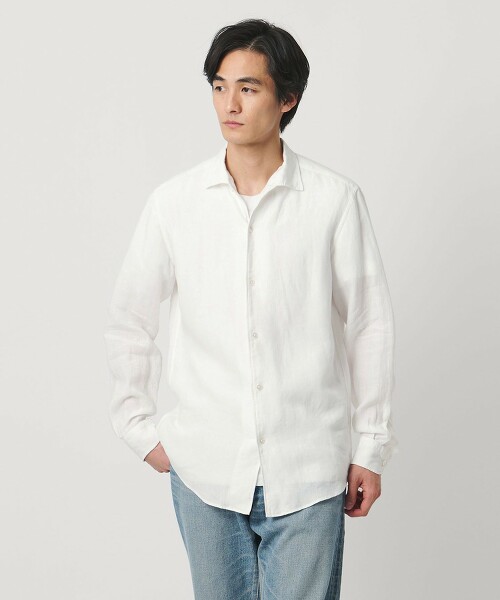 LIBECO 亞麻開領襯衫