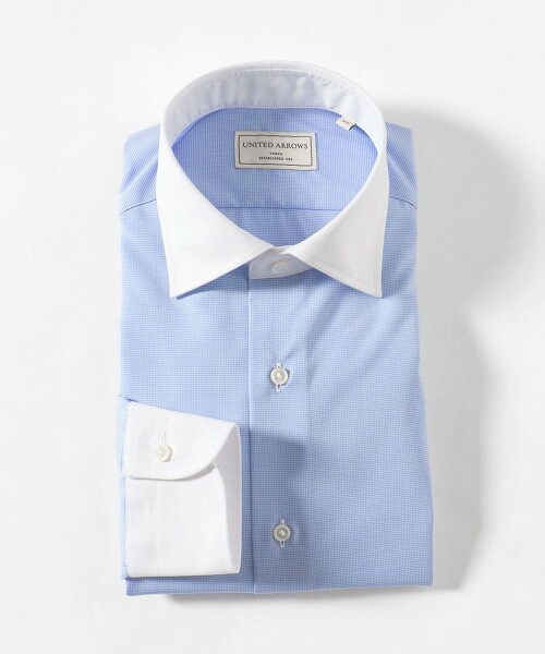 EASY CARE AG 細格紋半寬版牧師領襯衫 抗菌防臭