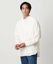 CARIBIANA-MILL'S 府綢立領襯衫