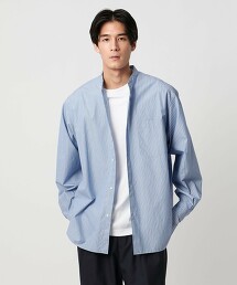 CARIBIANA-MILL'S 府綢立領襯衫