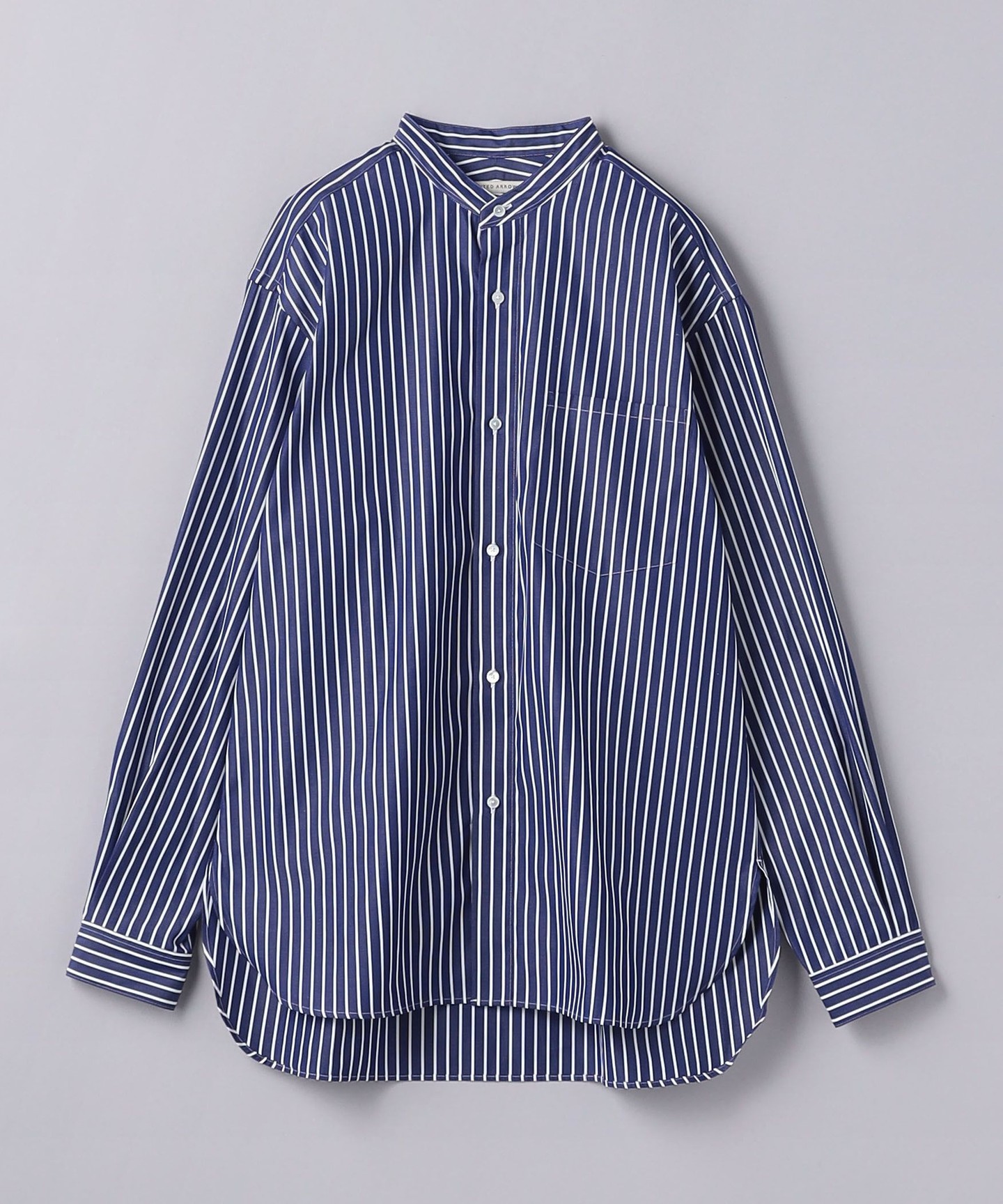 THOMAS MASON NAVY STRIPE 立領日本製｜UNITED ARROWS MENS｜UNITED