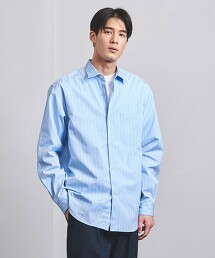 THOMAS MASON 寬條紋標準領襯衫 日本製