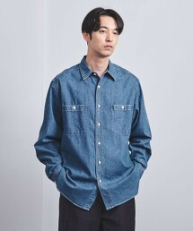 CIOTA蘇文棉粗藍布襯衫「SLOW&」日本製