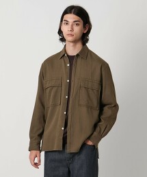 【特別訂製】＜:colon＞人字紋雙口袋襯衫 日本製