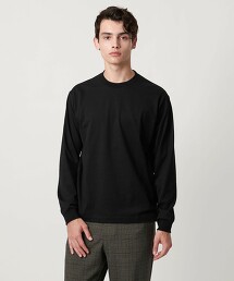 SARROWS 有機棉圓領長袖T恤 日本製