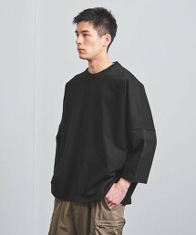 棉 天竺棉 8袖子 寬圓領 日本製