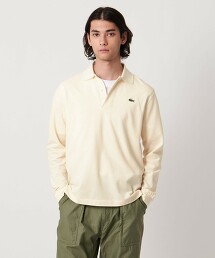 ＜LACOSTE＞長袖珠地布開襟領上衣 日本製