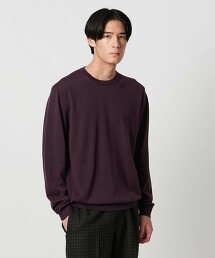 細針腳圓領針織