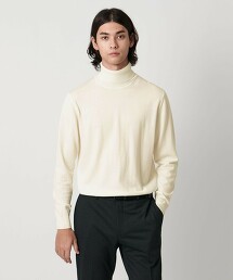 羊毛細針腳高領針織