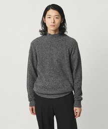 MIX 毛圈紗布微高領針織衫