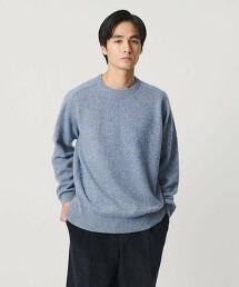 混喀什米爾羊毛中針編織圓領針織