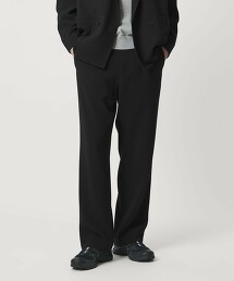 聚酯纖維砂感摩登直筒輕便褲