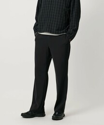 Sharly 平紋緯編布摩登直筒褲 橫向彈性・抗皺