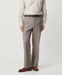 水手服嗶嘰寬版直筒西裝褲