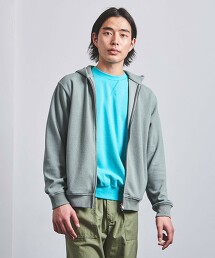 ＜UNITED ARROWS＞ 毛圈紗布 拉鍊 連帽衫
