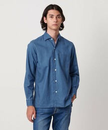 靛藍1口袋襯衫