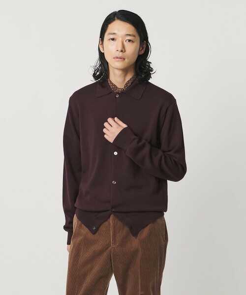 YAMAGATA 中針編織POLO開襟衫 日本製