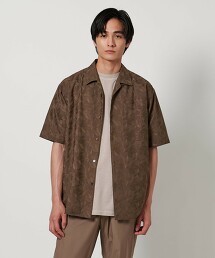 葉子刺繡開領襯衫