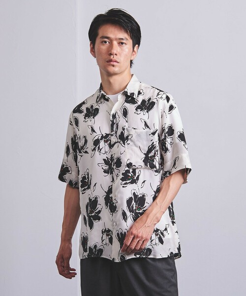 <UNITED ARROWS> 植物印花 標準領襯衫 日本製