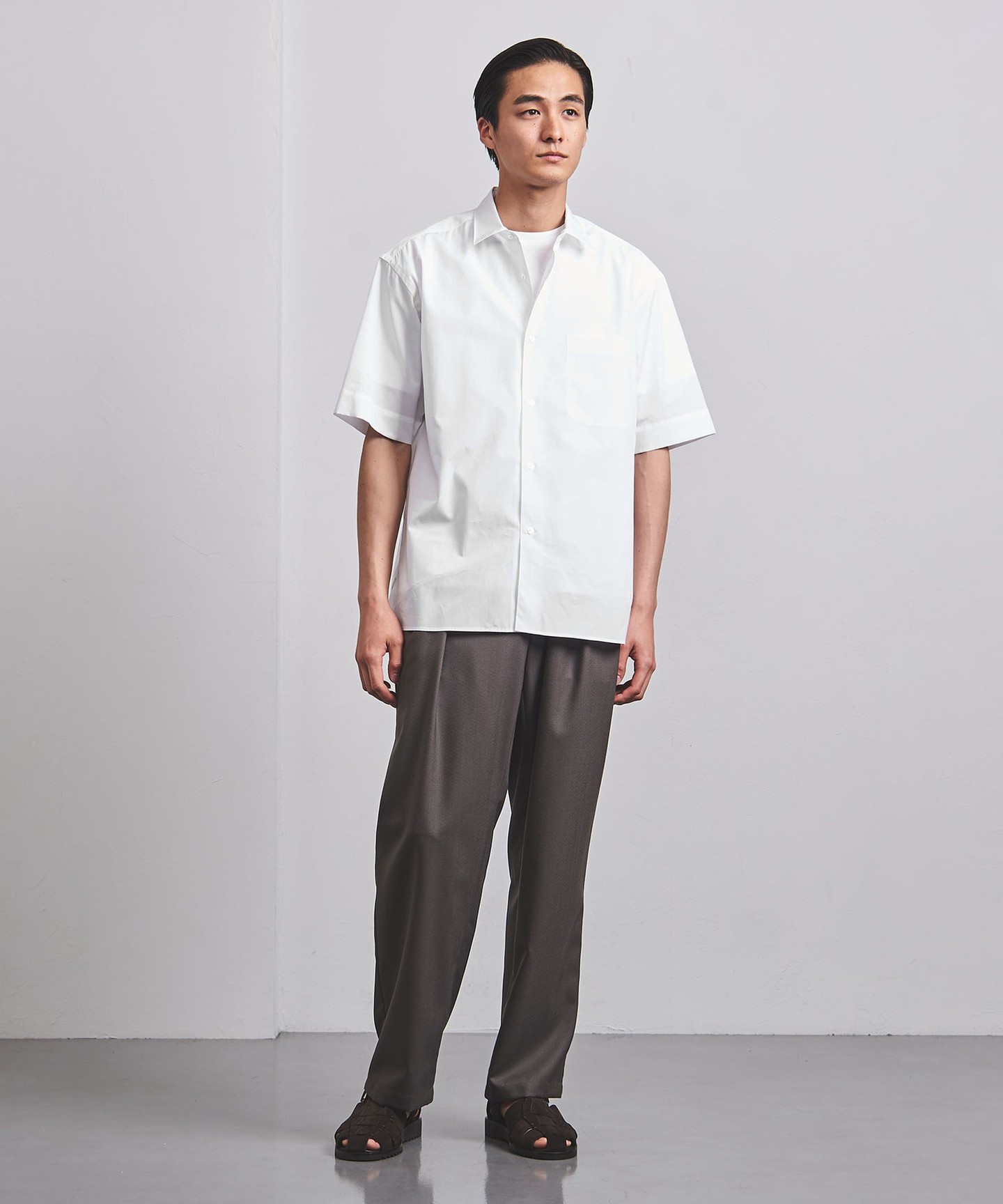 極美品✨UNITED ARROWS ホワイトシャツTOMAS MASON 別注 美品＊ユナイテッドアローズ THOMAS MASON ショート シャツ