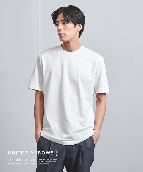 鑲嵌 圓領抗菌防臭T恤 COZY 日本製