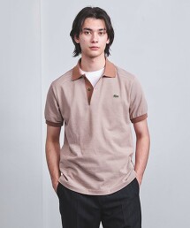 【特別訂製】＜LACOSTE＞ 橫條紋開襟POLO衫