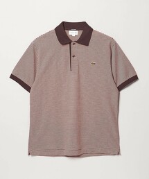 【特別訂製】＜LACOSTE＞橫條紋開襟領POLO衫 日本製
