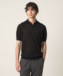 亞麻棉開襟領POLO衫