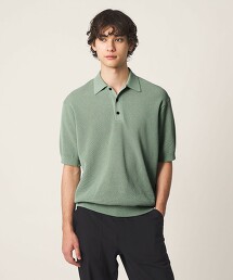 乾爽鳥眼針織POLO衫 日本製