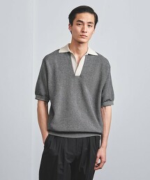 棉/聚丙烯纖維 打摺 開襟領衫 日本製
