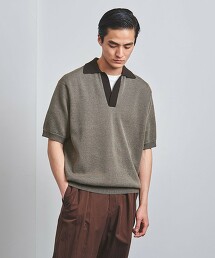 棉/聚丙烯纖維 打摺 開襟領衫 日本製