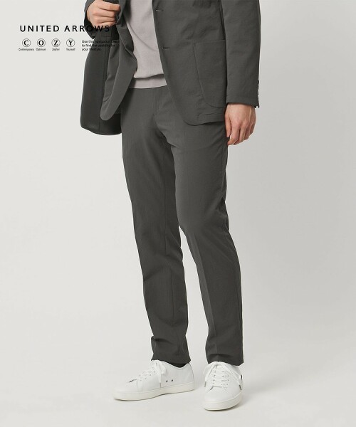 抗皺防潑水 緹花無摺彈性錐形褲 UA COZY