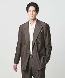 府綢雙排4釦西裝外套 R-MODEL