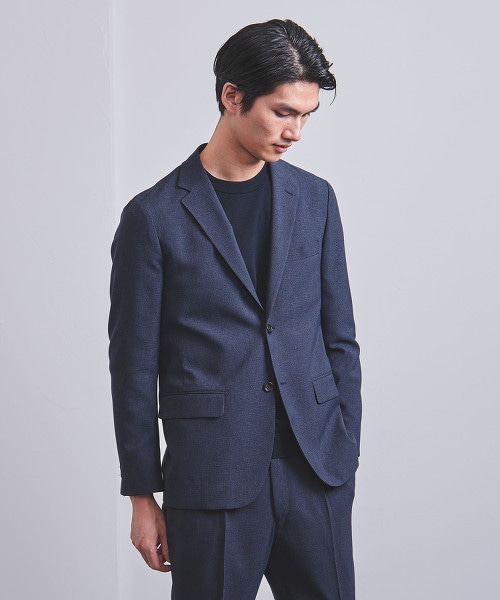 □<UNITED ARROWS> CTY 格紋 2B 西裝外套