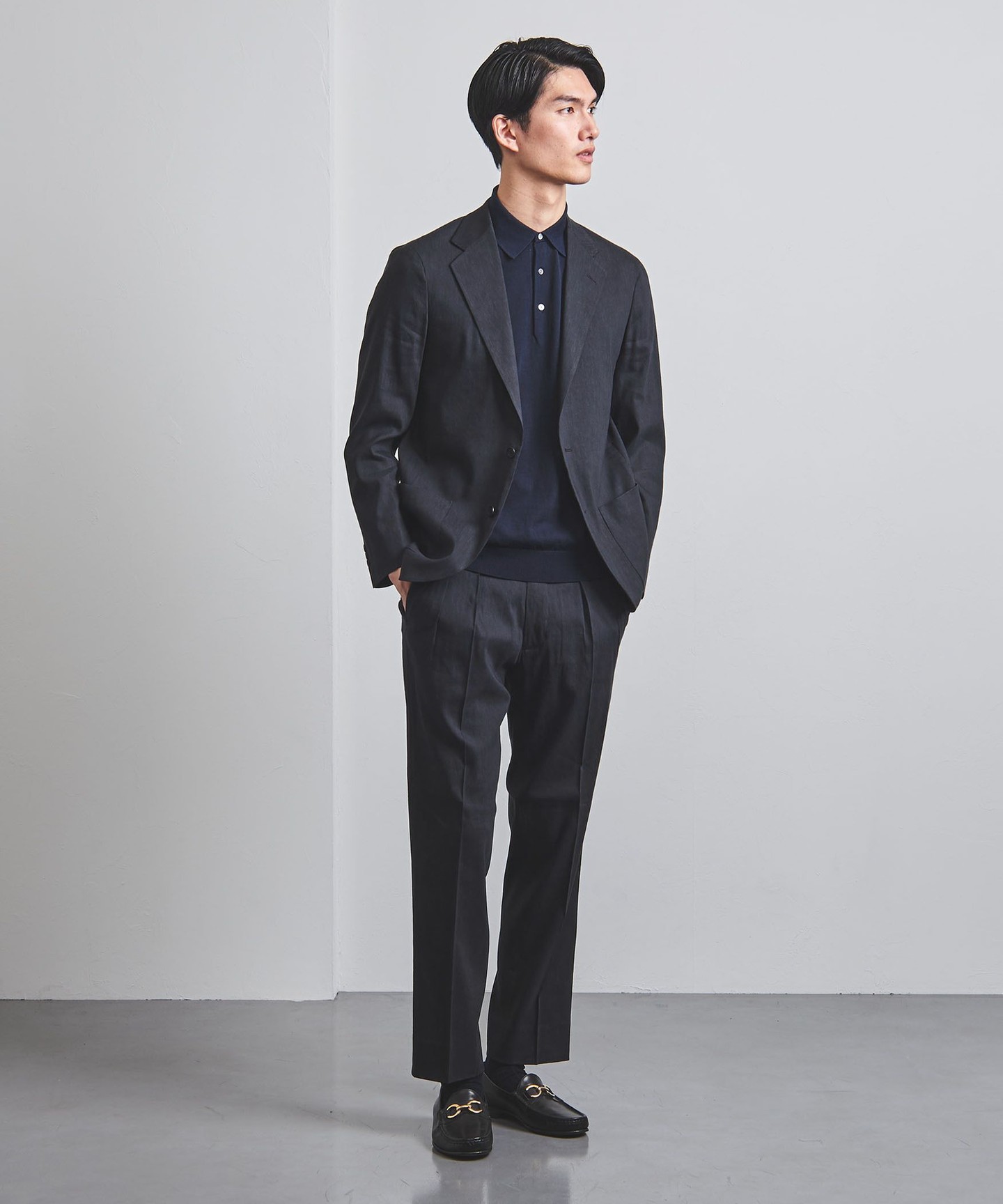 SOVEREIGN＞ 亞麻Z/UNCN 2摺西裝褲OUTLET商品｜outlet UNITED ARROWS