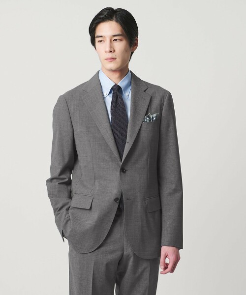 輕薄素材單排3釦西裝外套 COMFORT EASY‐MODEL 2WAY彈性・防潑水