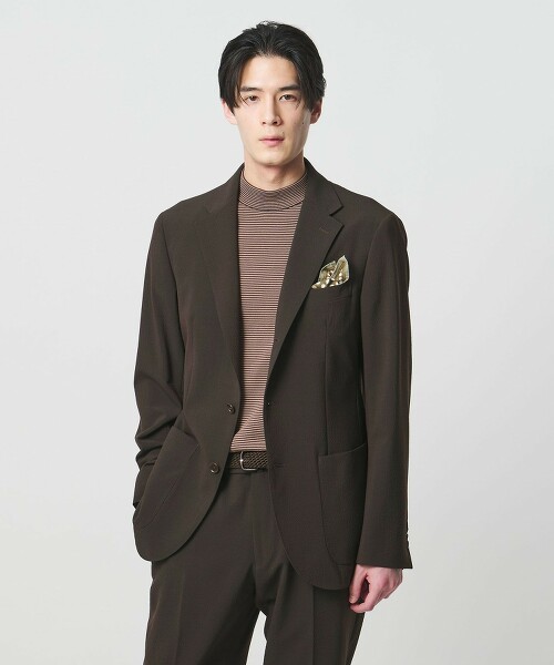 泡泡紗單排3釦彈性西裝外套 COMFORT EASY‐MODEL 