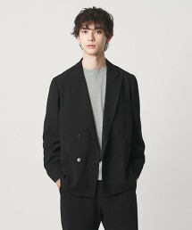 聚酯纖維砂感 Ordinary 雙排扣4鈕釦西裝外套